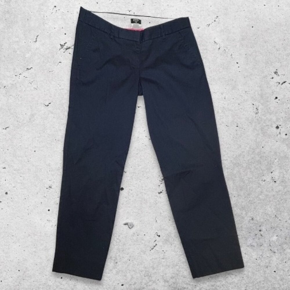 J.Crew Trouser Pants‎ Full Length Functional Belt Loops Multiple Pockets Blue 4